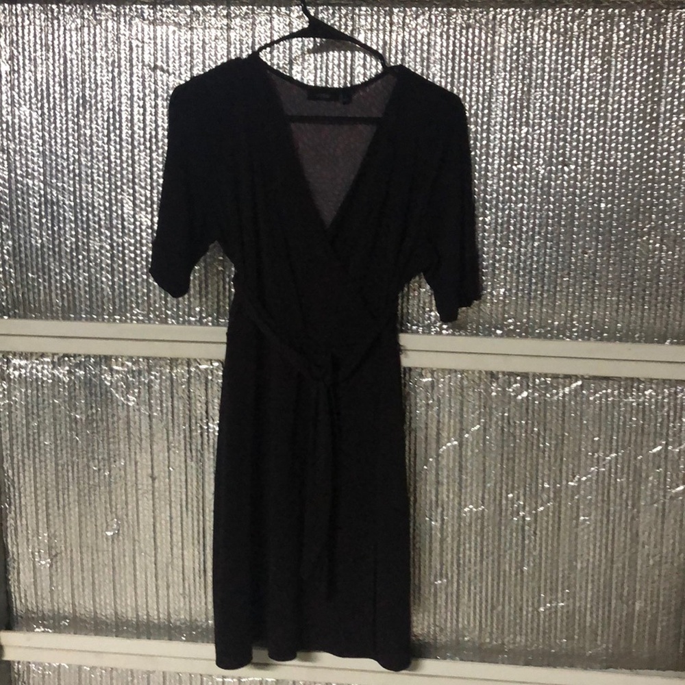 Dark Maroon Wrap Dress